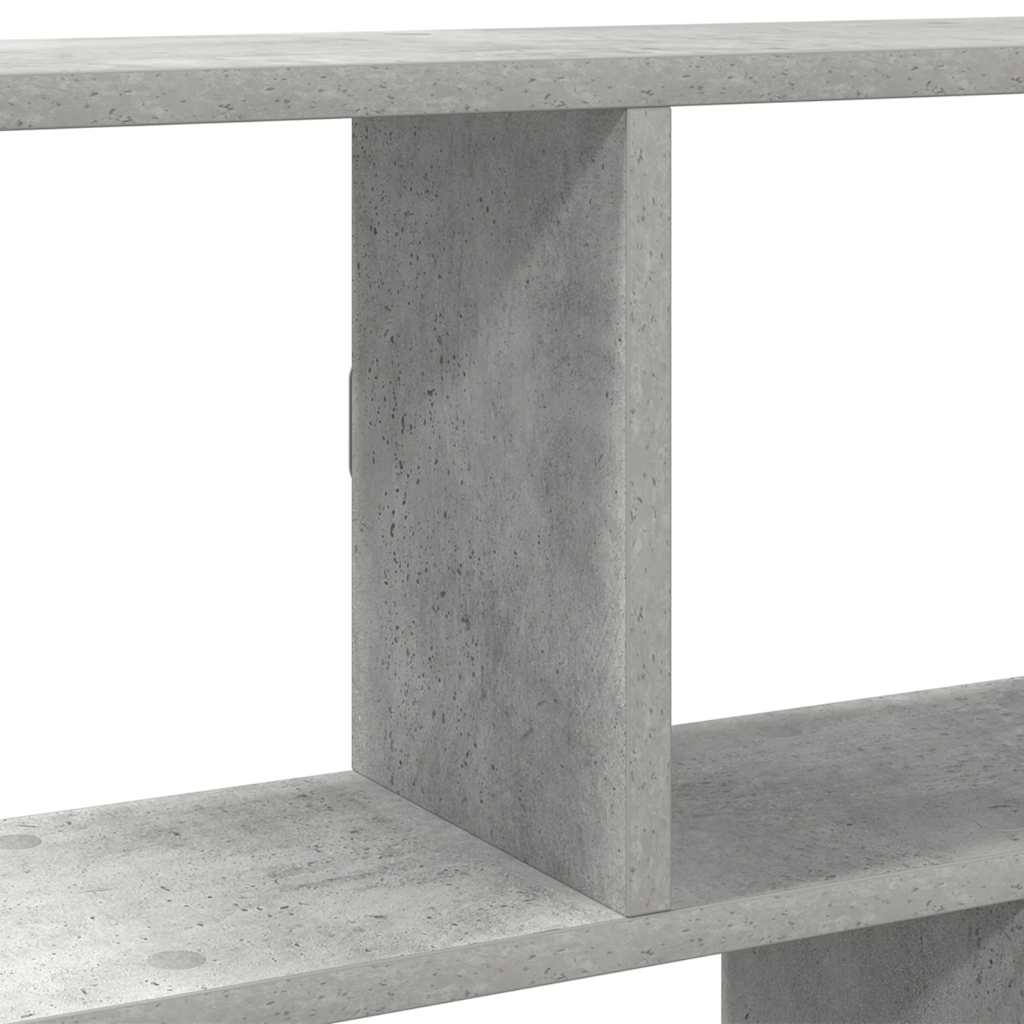 Wall Cube Shelf 12 Compartments Concrete Grey Engineered Wood