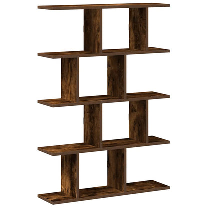 Wall Cube Shelf 12 Compartments Smoked Oak Engineered Wood