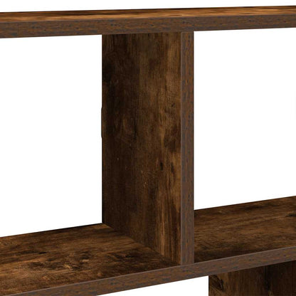 Wall Cube Shelf 12 Compartments Smoked Oak Engineered Wood