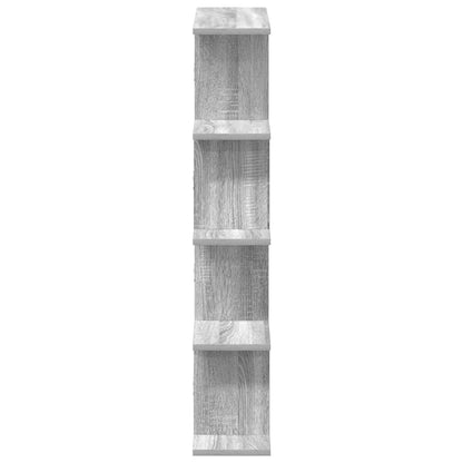 Wall Cube Shelf 12 Compartments Grey Sonoma Engineered Wood