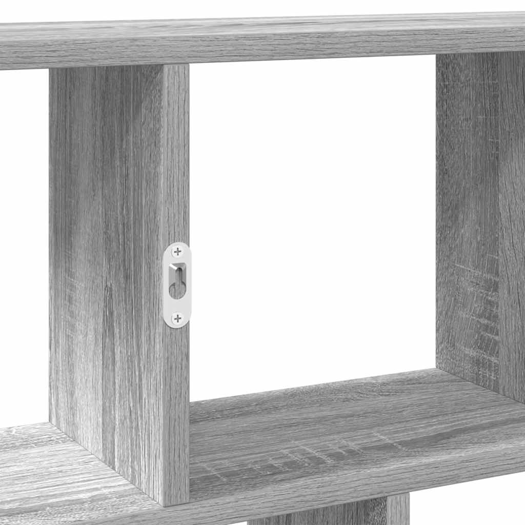 Wall Cube Shelf 12 Compartments Grey Sonoma Engineered Wood