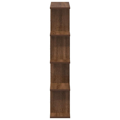 Wall Cube Shelf 12 Compartments Brown Oak Engineered Wood