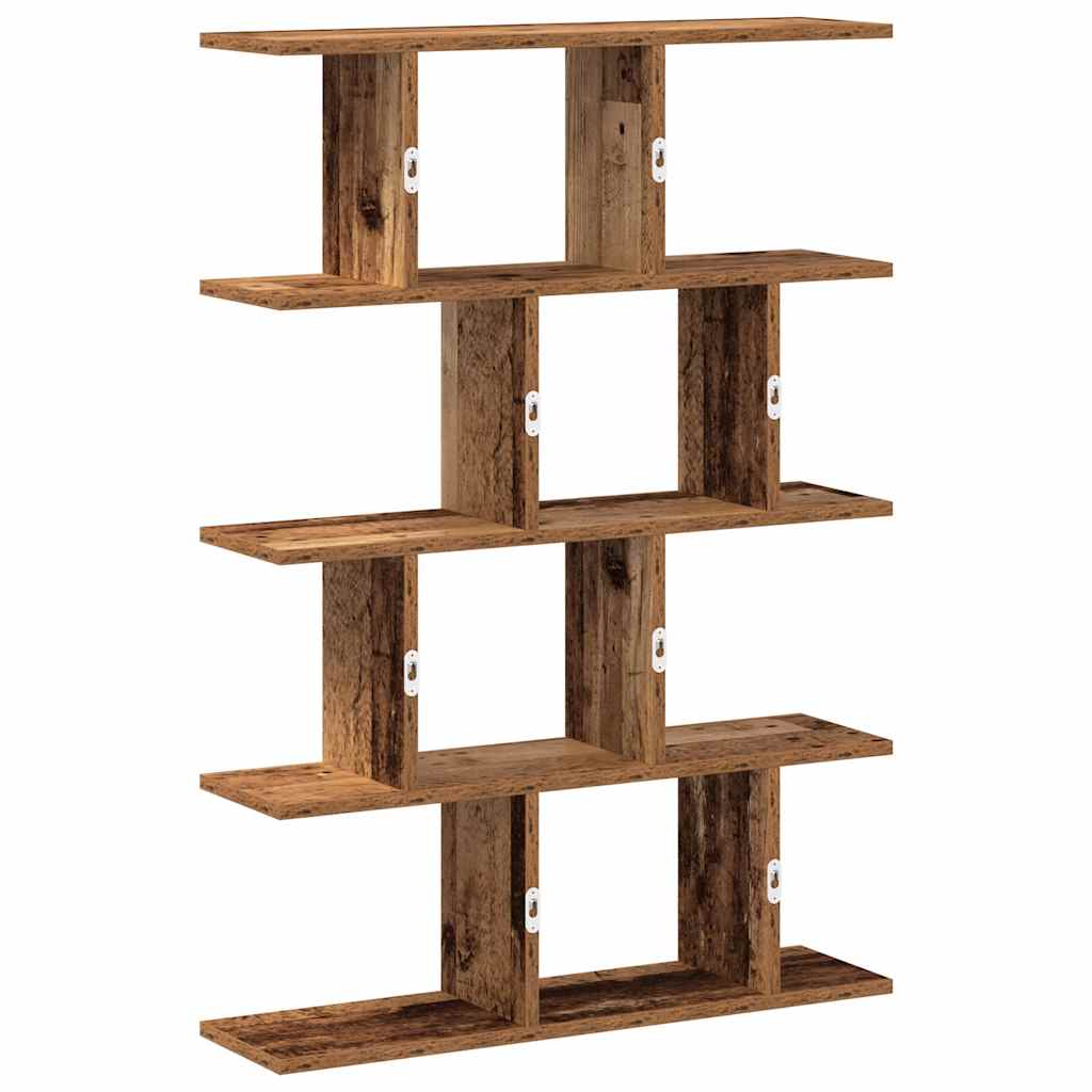 Wall Cube Shelf 12 Compartments Old Wood Engineered Wood