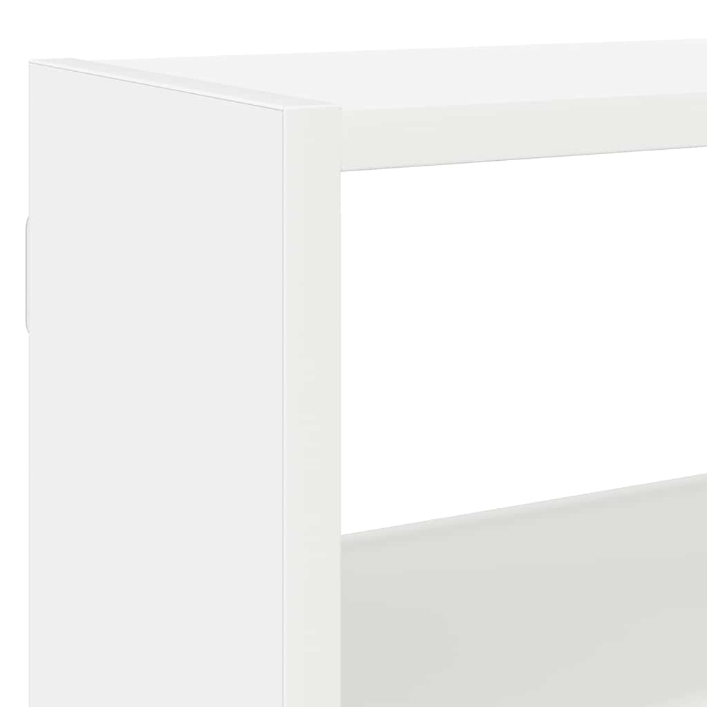 Wall Cube Shelf 7 Compartments White Engineered Wood