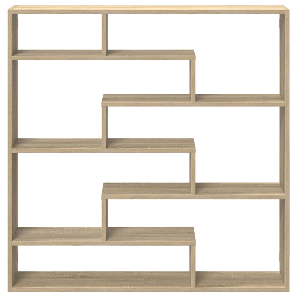 Wall Cube Shelf 7 Compartments Sonoma Oak Engineered Wood