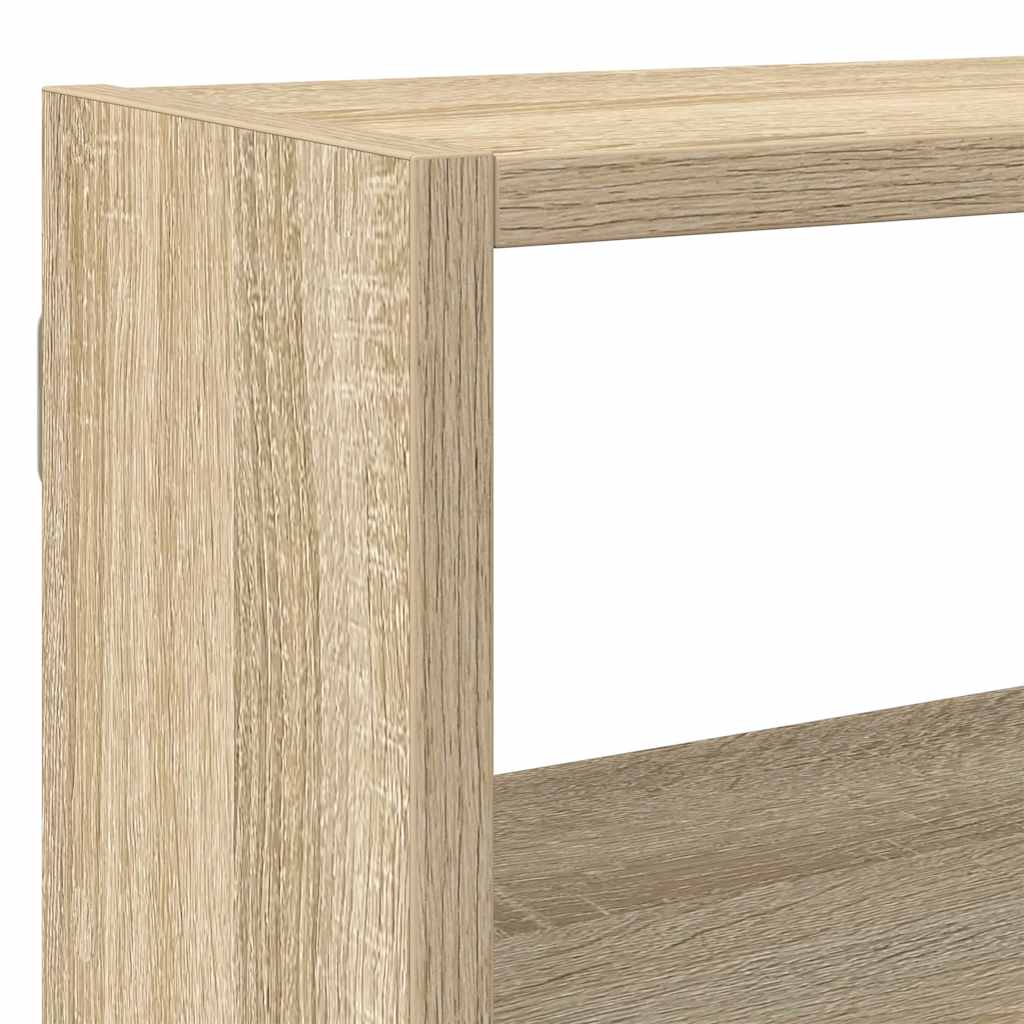 Wall Cube Shelf 7 Compartments Sonoma Oak Engineered Wood