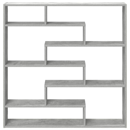 Wall Cube Shelf 7 Compartments Concrete Grey Engineered Wood