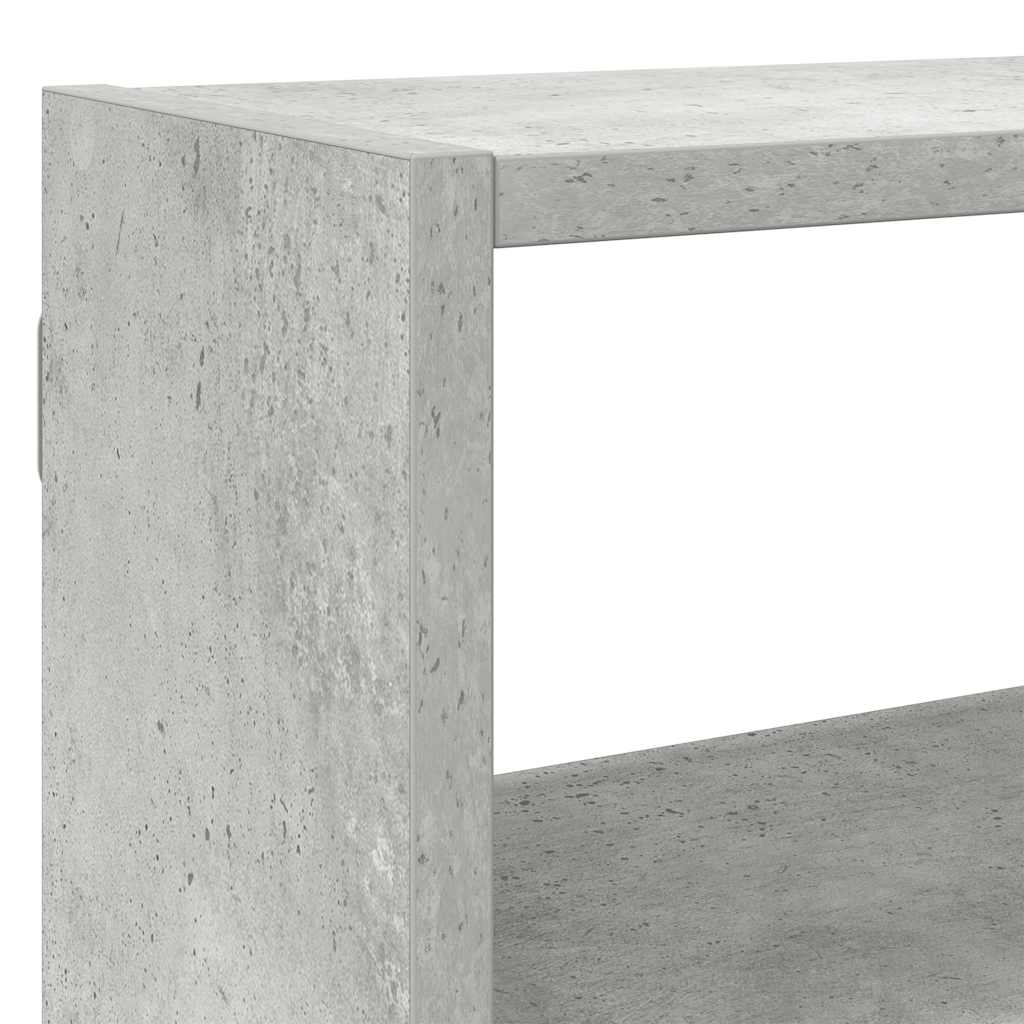 Wall Cube Shelf 7 Compartments Concrete Grey Engineered Wood