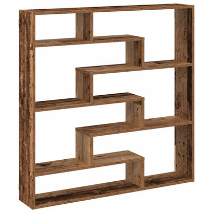 Wall Cube Shelf 7 Compartments Old Wood Engineered Wood