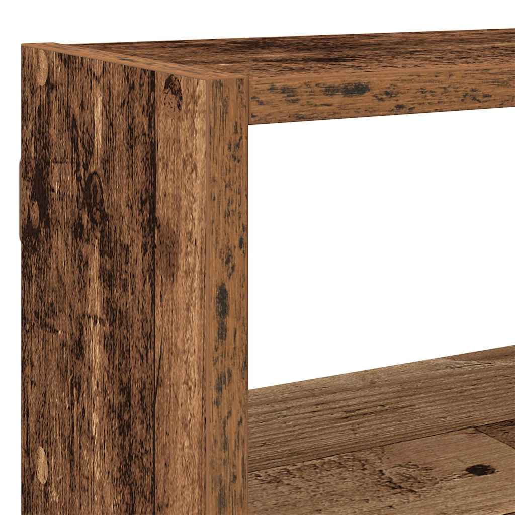 Wall Cube Shelf 7 Compartments Old Wood Engineered Wood