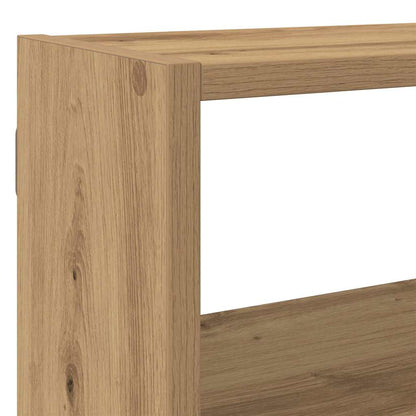 Wall Cube Shelf 7 Compartments Artisian Oak Engineered Wood