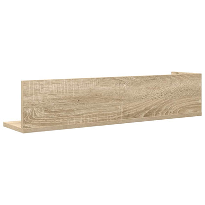 Wall Shelves 2 pcs Sonoma Oak 75x16.5x16.5 cm Engineered Wood