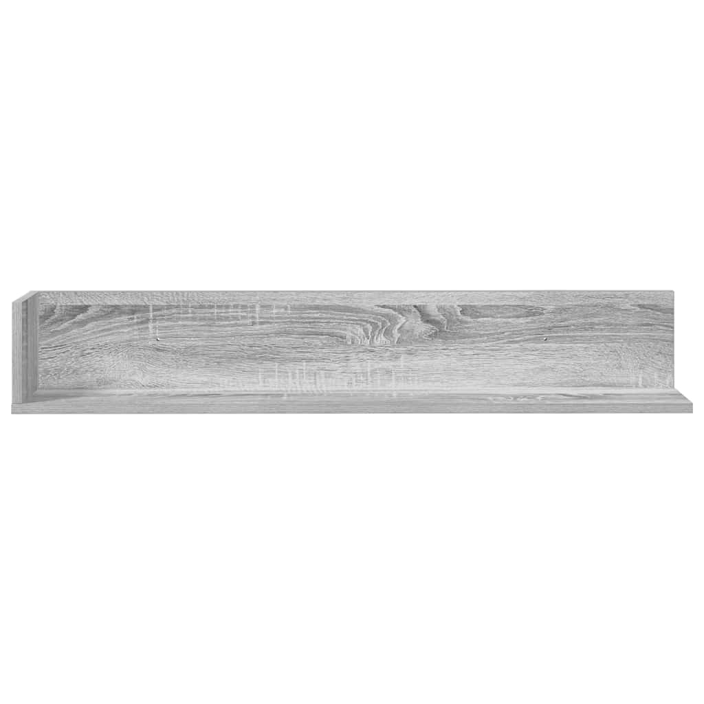 Wall Shelves 2 pcs Grey Sonoma 100x16.5x16.5 cm Engineered Wood