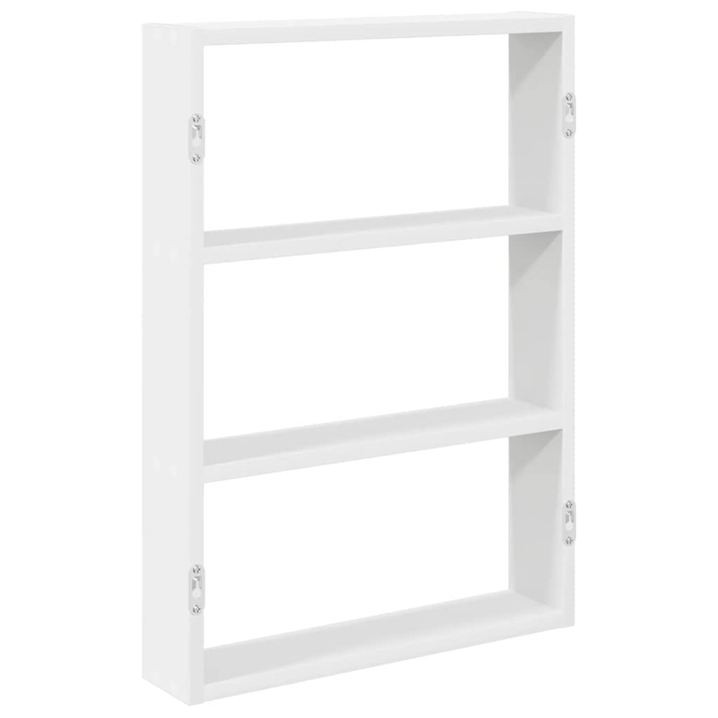 Wall Shelf White 43x9x60 cm Engineered Wood