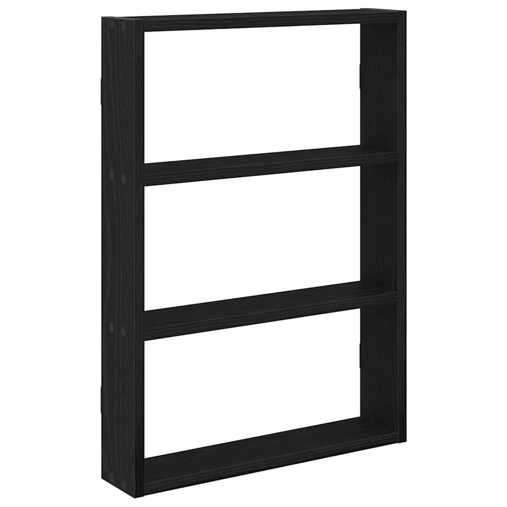 Wall Shelf Black 43x9x60 cm Engineered Wood