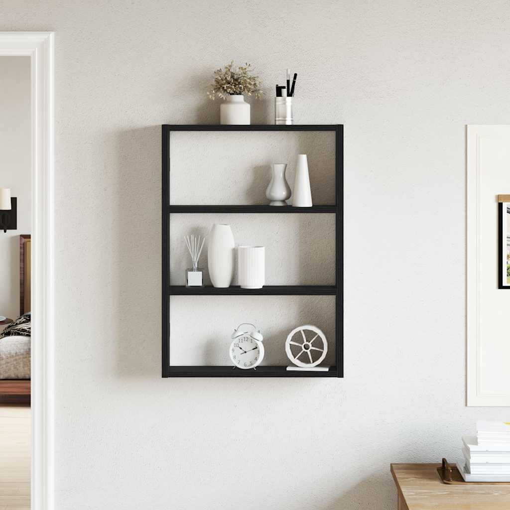 Wall Shelf Black 43x9x60 cm Engineered Wood