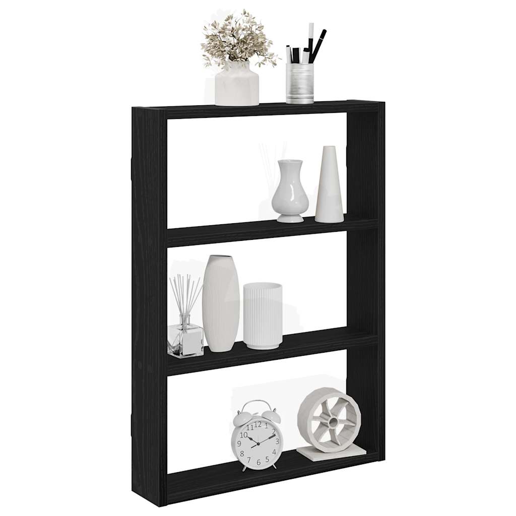 Wall Shelf Black 43x9x60 cm Engineered Wood