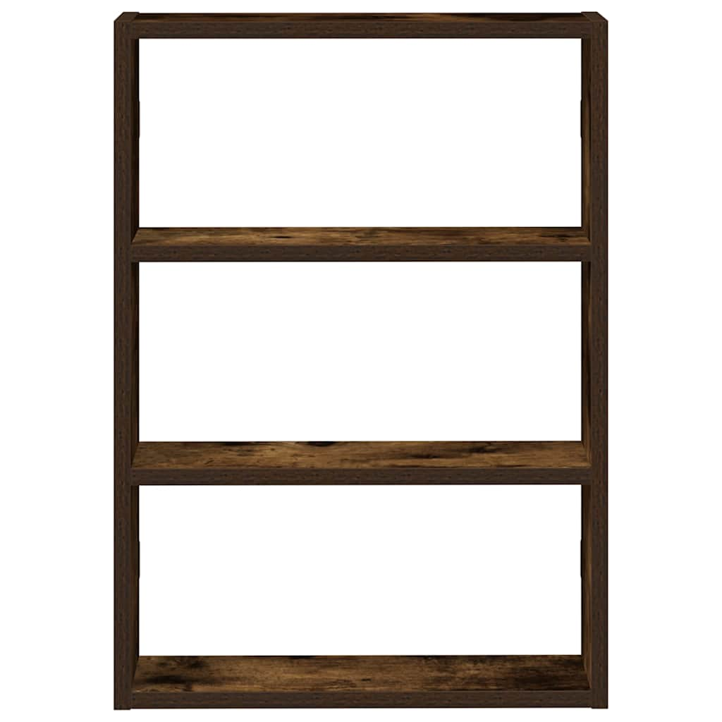 Wall Shelf Smoked Oak 43x9x60 cm Engineered Wood