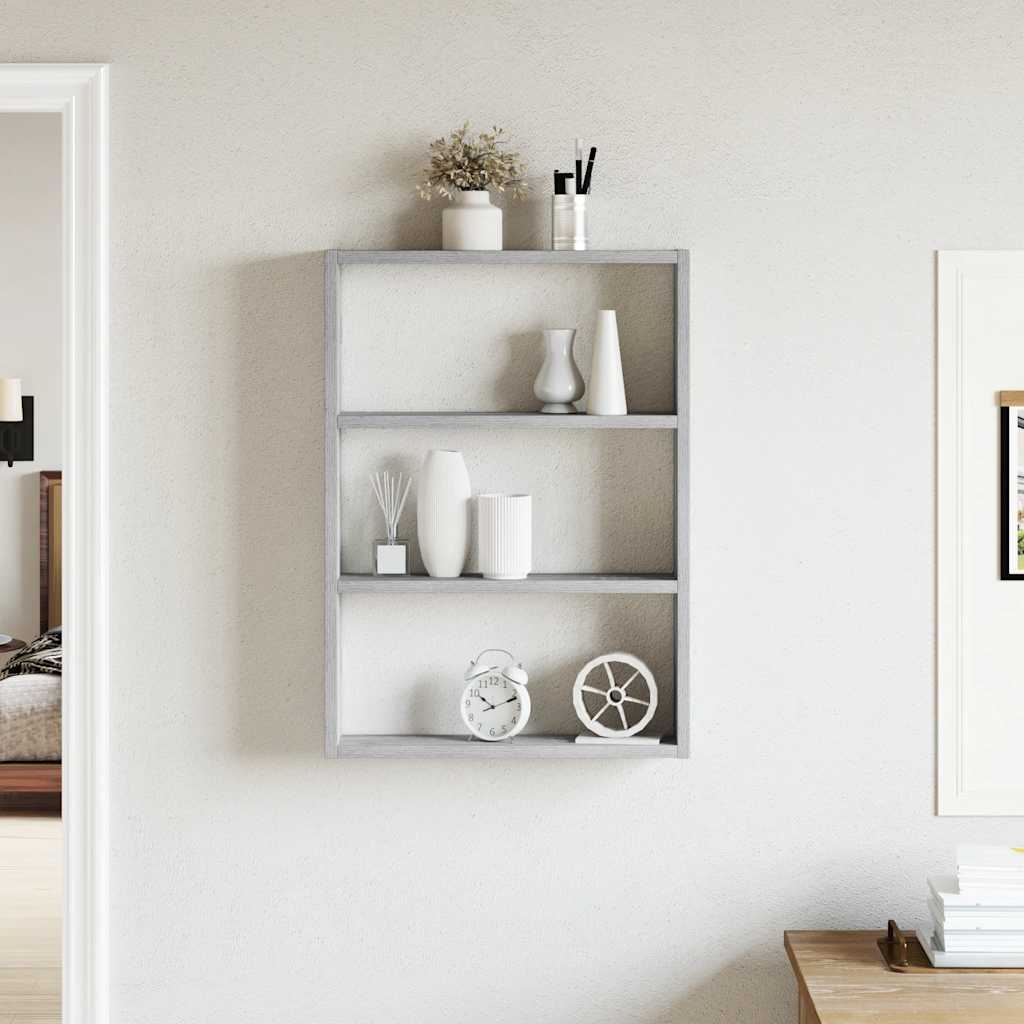 Wall Shelf Grey Sonoma 43x9x60 cm Engineered Wood