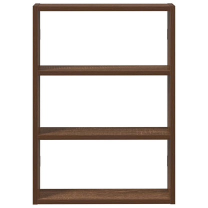 Wall Shelf Brown Oak 43x9x60 cm Engineered Wood