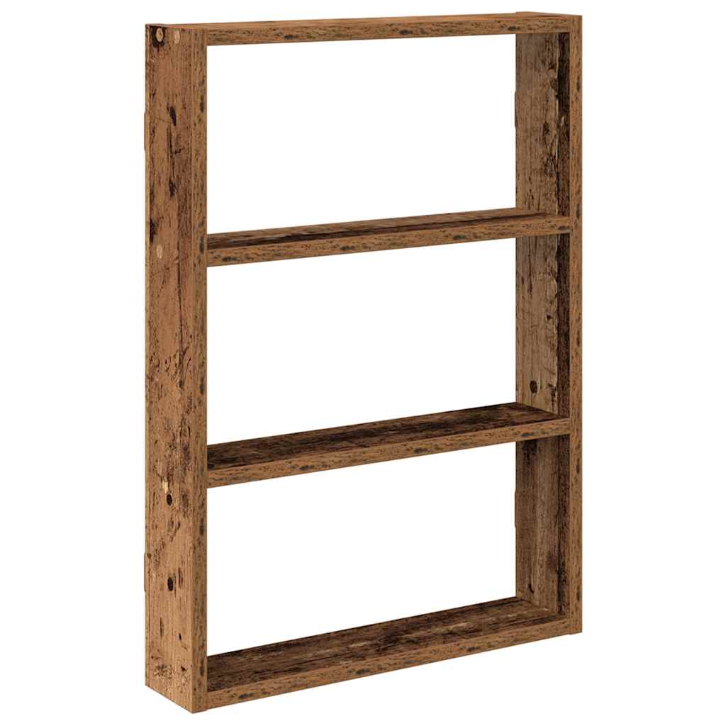 Wall Shelf Old Wood 43x9x60 cm Engineered Wood