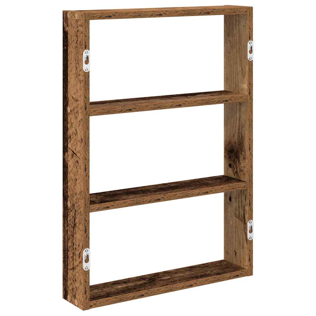 Wall Shelf Old Wood 43x9x60 cm Engineered Wood