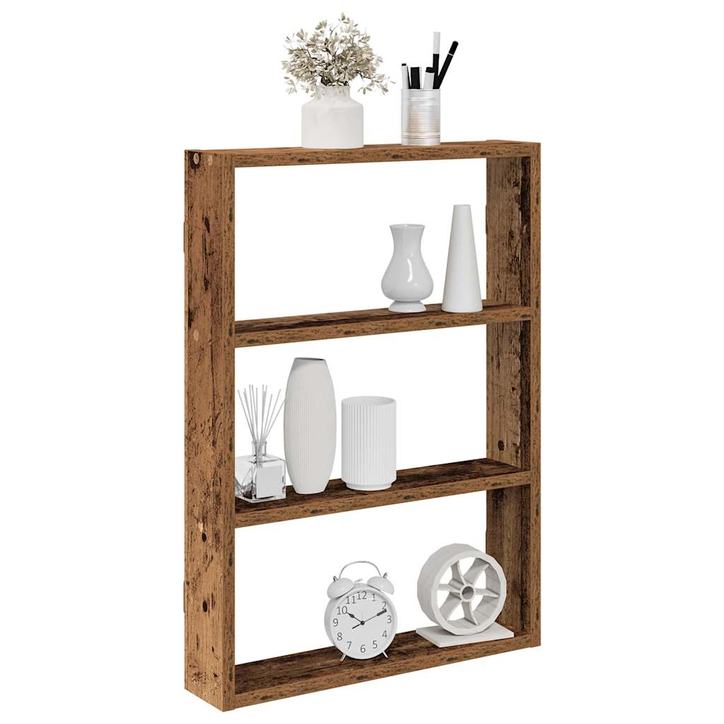 Wall Shelf Old Wood 43x9x60 cm Engineered Wood