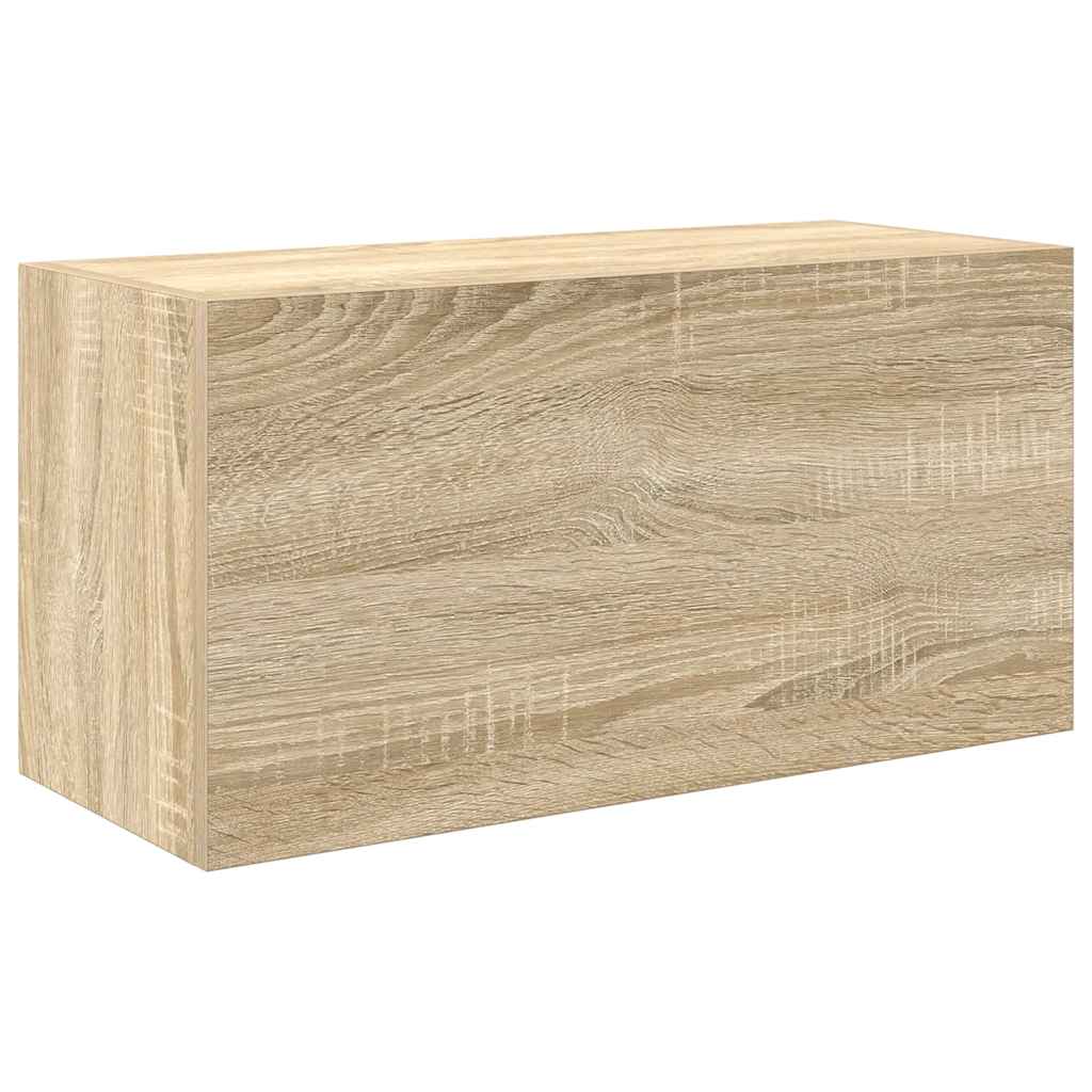 Bathroom Wall Cabinet Sonoma Oak 60x25x30 cm Engineered Wood