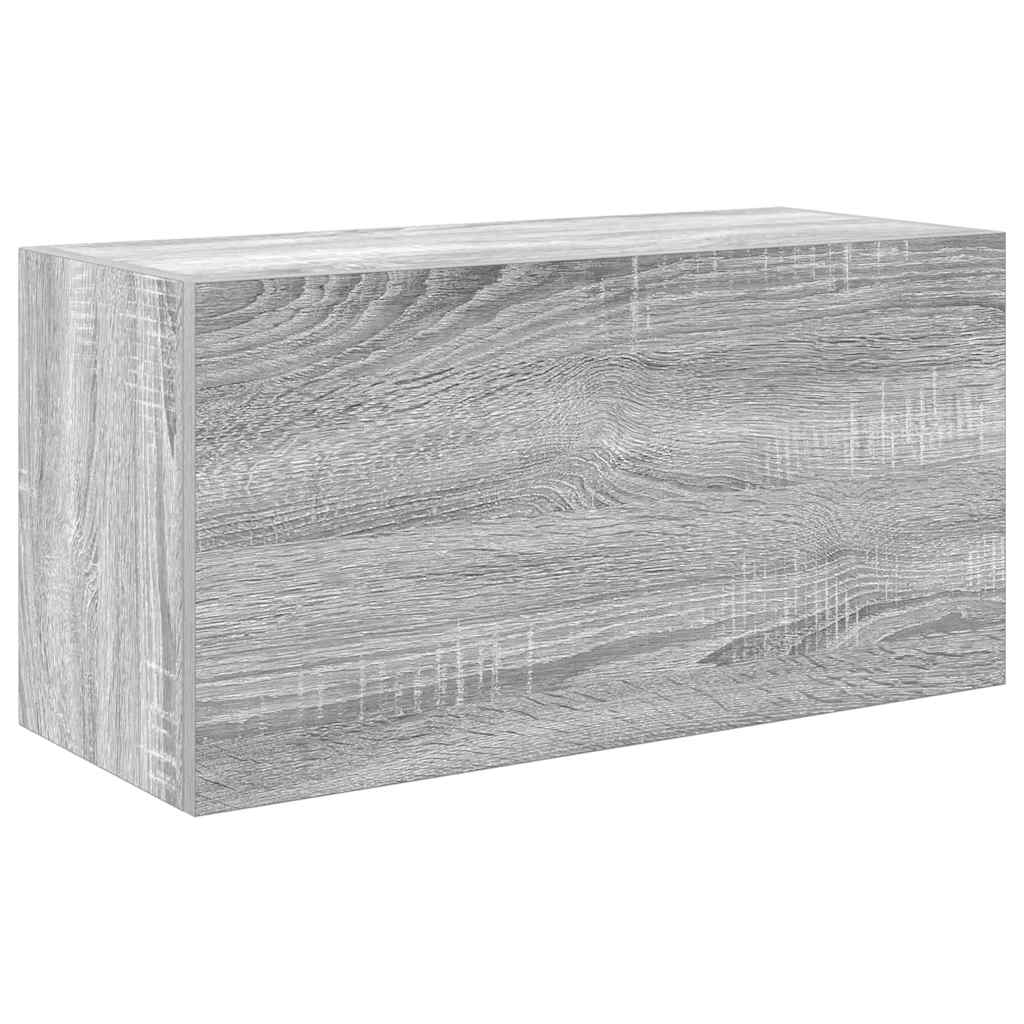 Bathroom Wall Cabinet Grey Sonoma 60x25x30 cm Engineered Wood