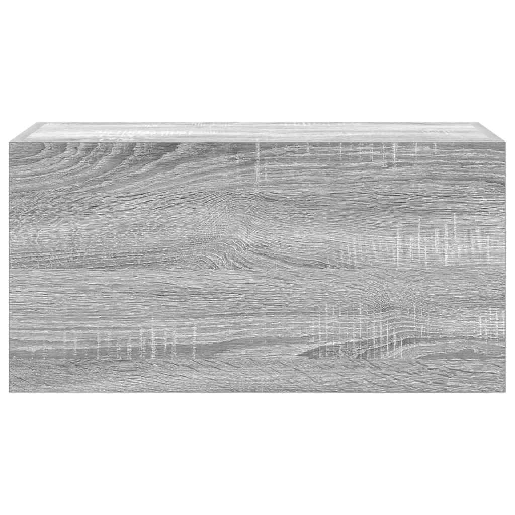 Bathroom Wall Cabinet Grey Sonoma 60x25x30 cm Engineered Wood