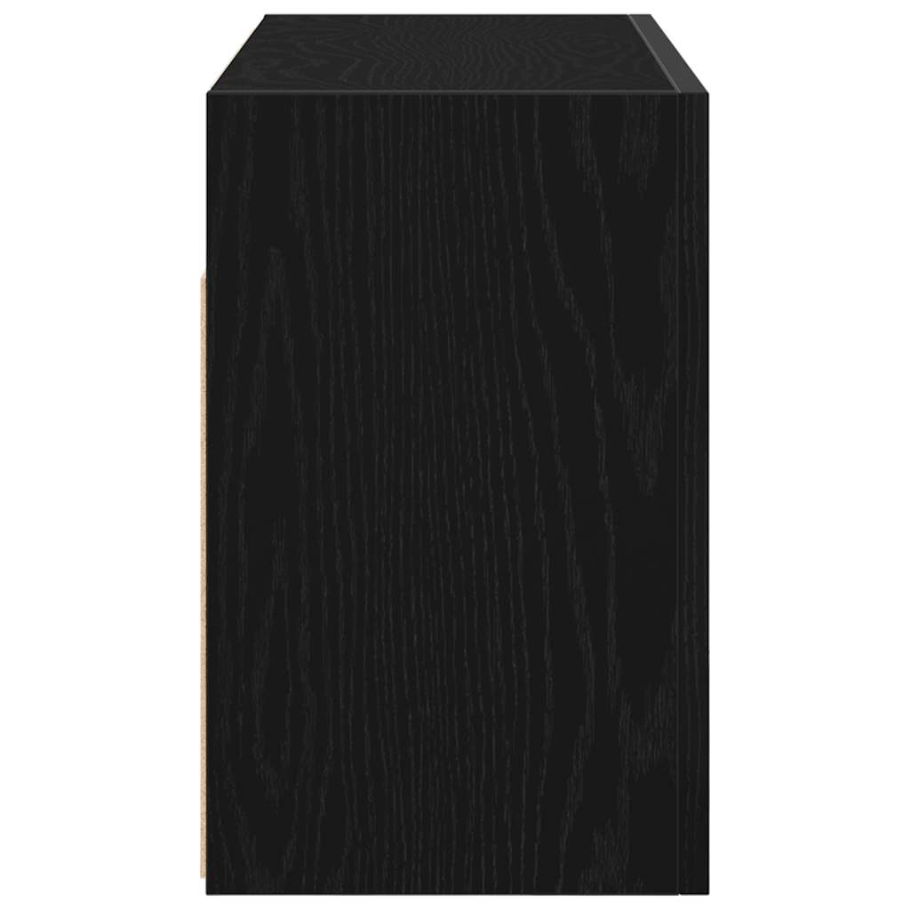 Bathroom Wall Cabinet Black 60x25x40 cm Engineered Wood