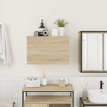 Bathroom Wall Cabinet Sonoma Oak 60x25x40 cm Engineered Wood