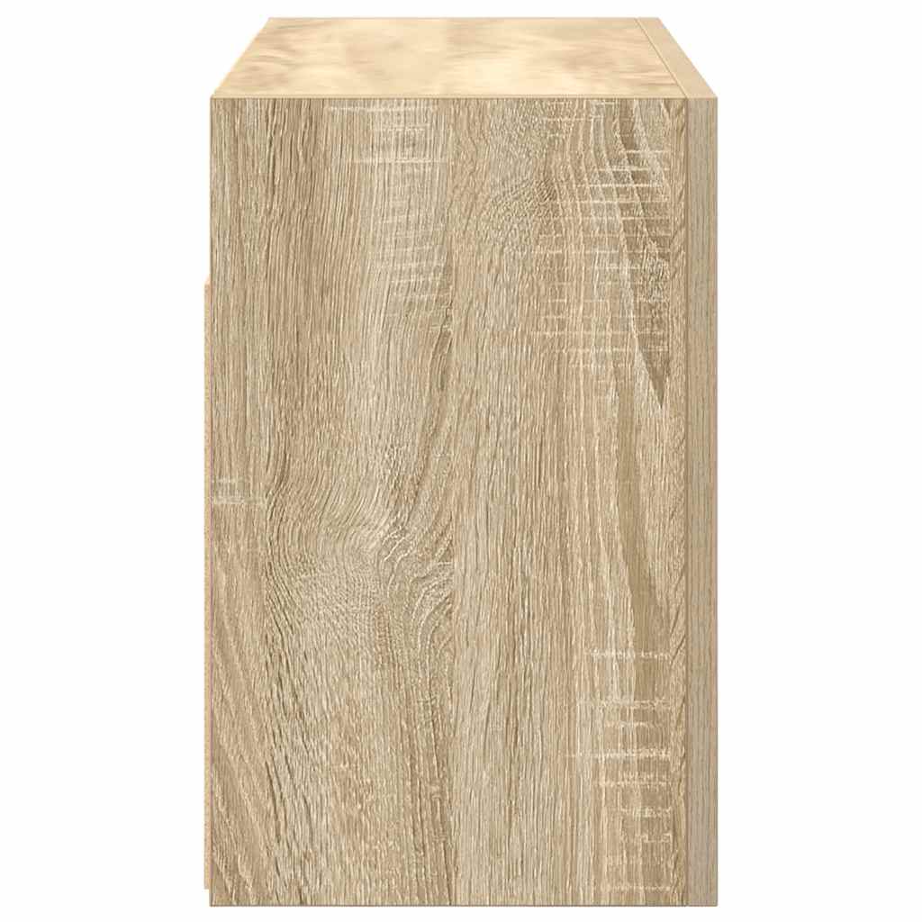 Bathroom Wall Cabinet Sonoma Oak 60x25x40 cm Engineered Wood