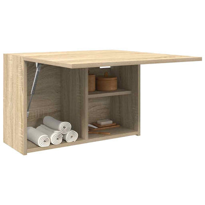 Bathroom Wall Cabinet Sonoma Oak 60x25x40 cm Engineered Wood