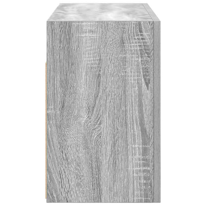 Bathroom Wall Cabinet Grey Sonoma 60x25x40 cm Engineered Wood