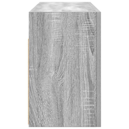 Bathroom Wall Cabinet Grey Sonoma 80x25x40 cm Engineered Wood