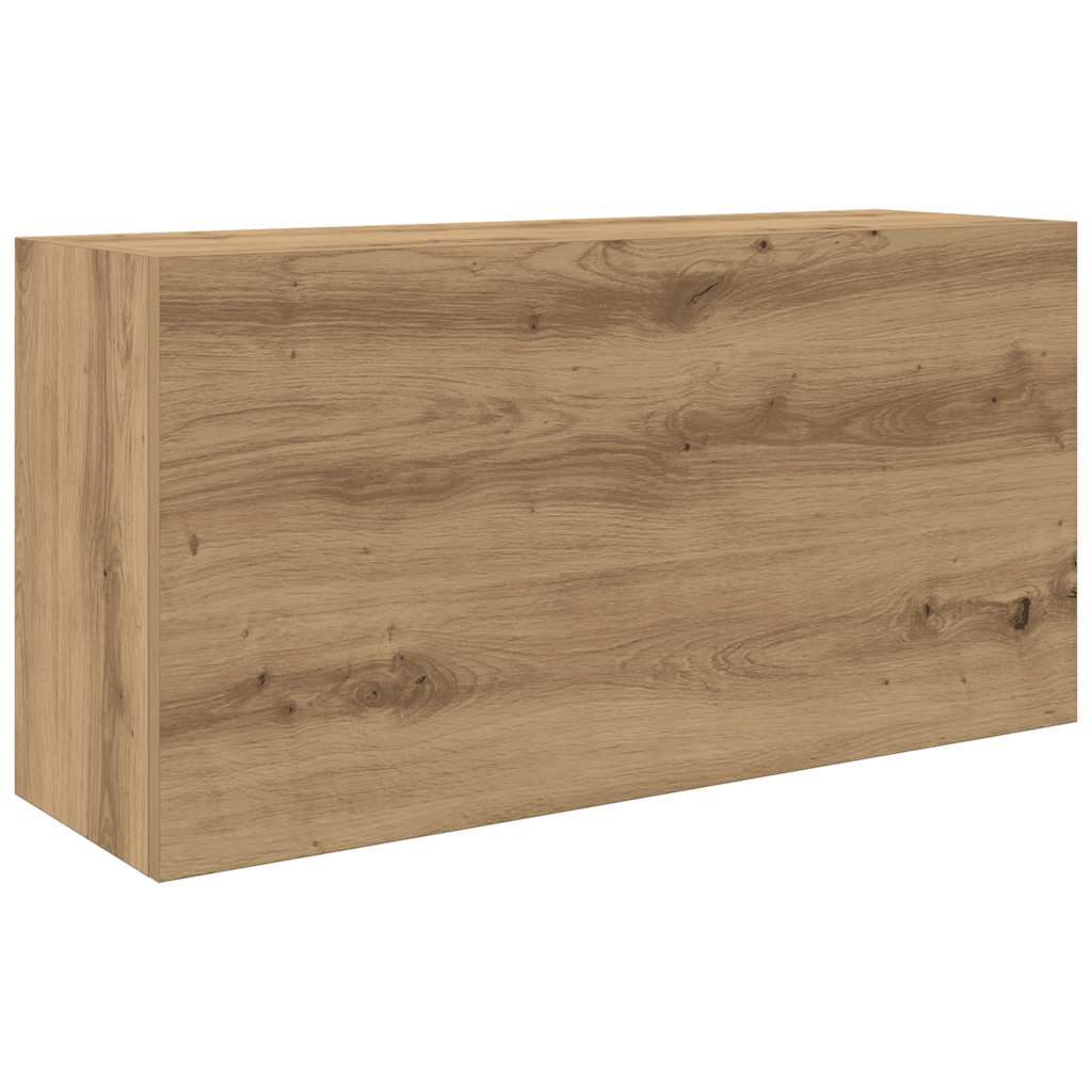 Bathroom Wall Cabinet Artisan Oak 80x25x40 cm Engineered Wood