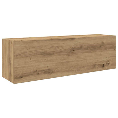 Bathroom Wall Cabinet Artisan Oak 100x25x30 cm Engineered Wood