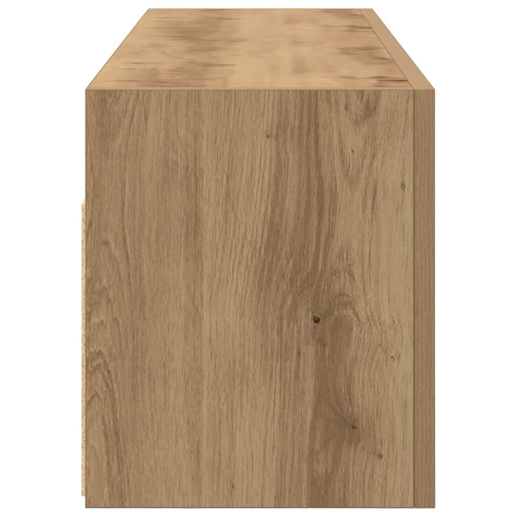 Bathroom Wall Cabinet Artisan Oak 100x25x30 cm Engineered Wood