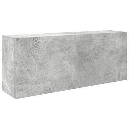 Bathroom Wall Cabinet Concrete Grey 100x25x40 cm Engineered Wood