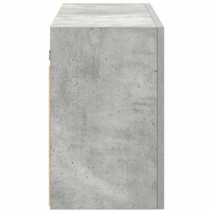 Bathroom Wall Cabinet Concrete Grey 100x25x40 cm Engineered Wood