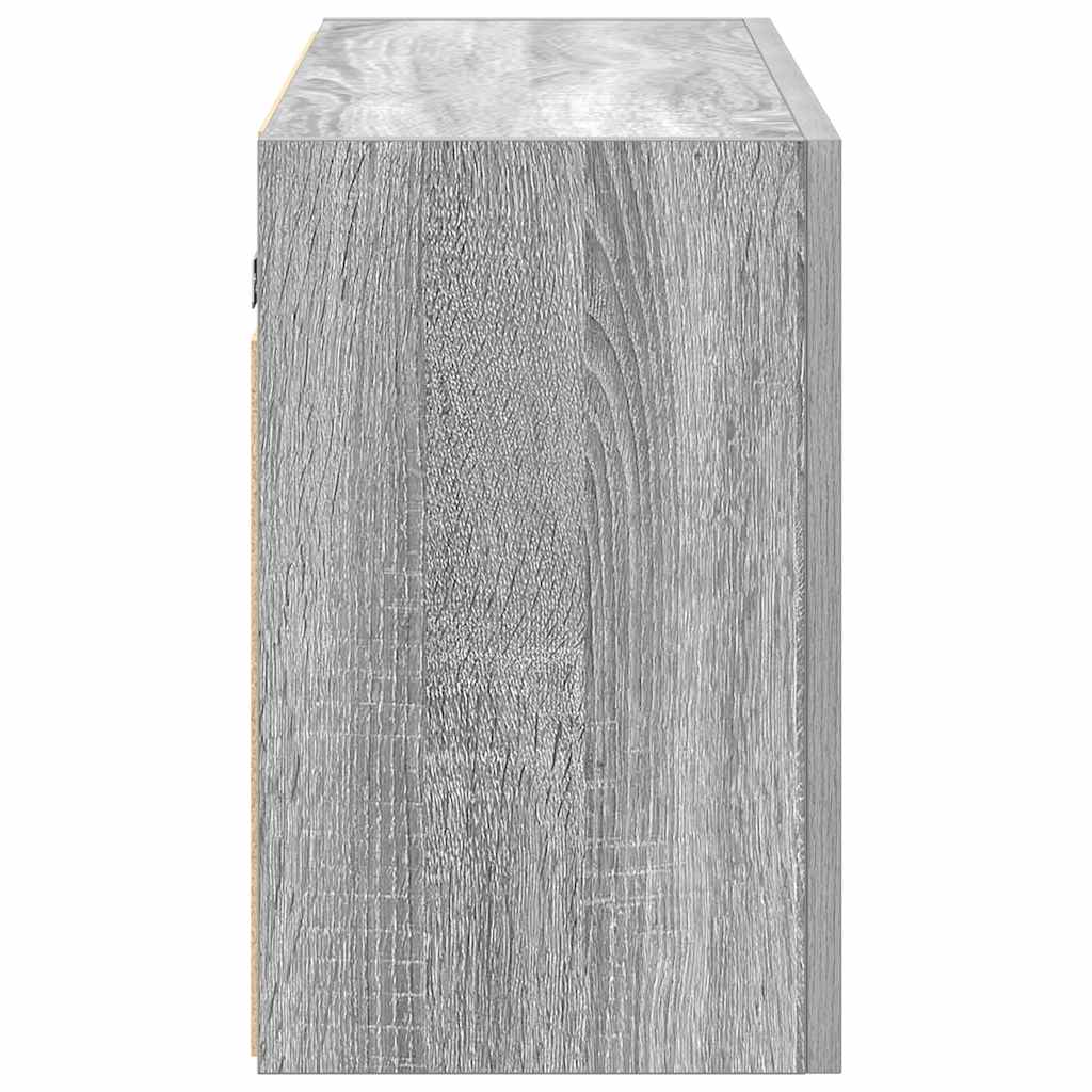 Bathroom Wall Cabinet Grey Sonoma 100x25x40 cm Engineered Wood