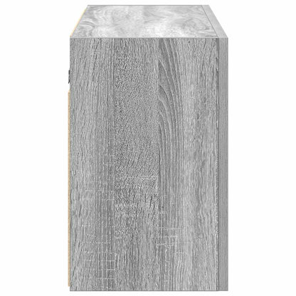 Bathroom Wall Cabinet Grey Sonoma 100x25x40 cm Engineered Wood