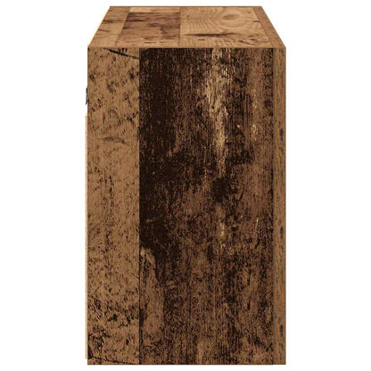 Bathroom Wall Cabinet Old Wood 100x25x40 cm Engineered Wood