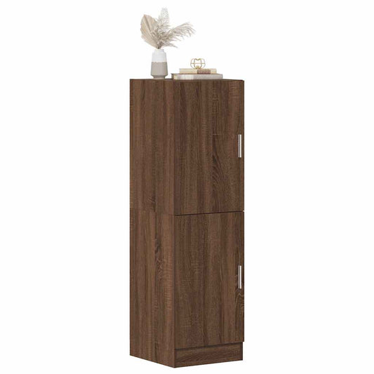 Kitchen Cabinet Brown Oak 38x41.5x131.5 cm Engineered Wood