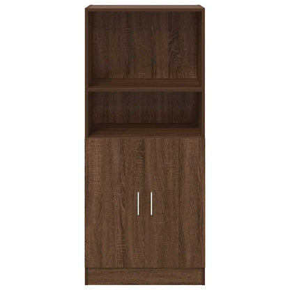 Kitchen Cabinet Brown Oak 57x41.5x131.5 cm Engineered Wood