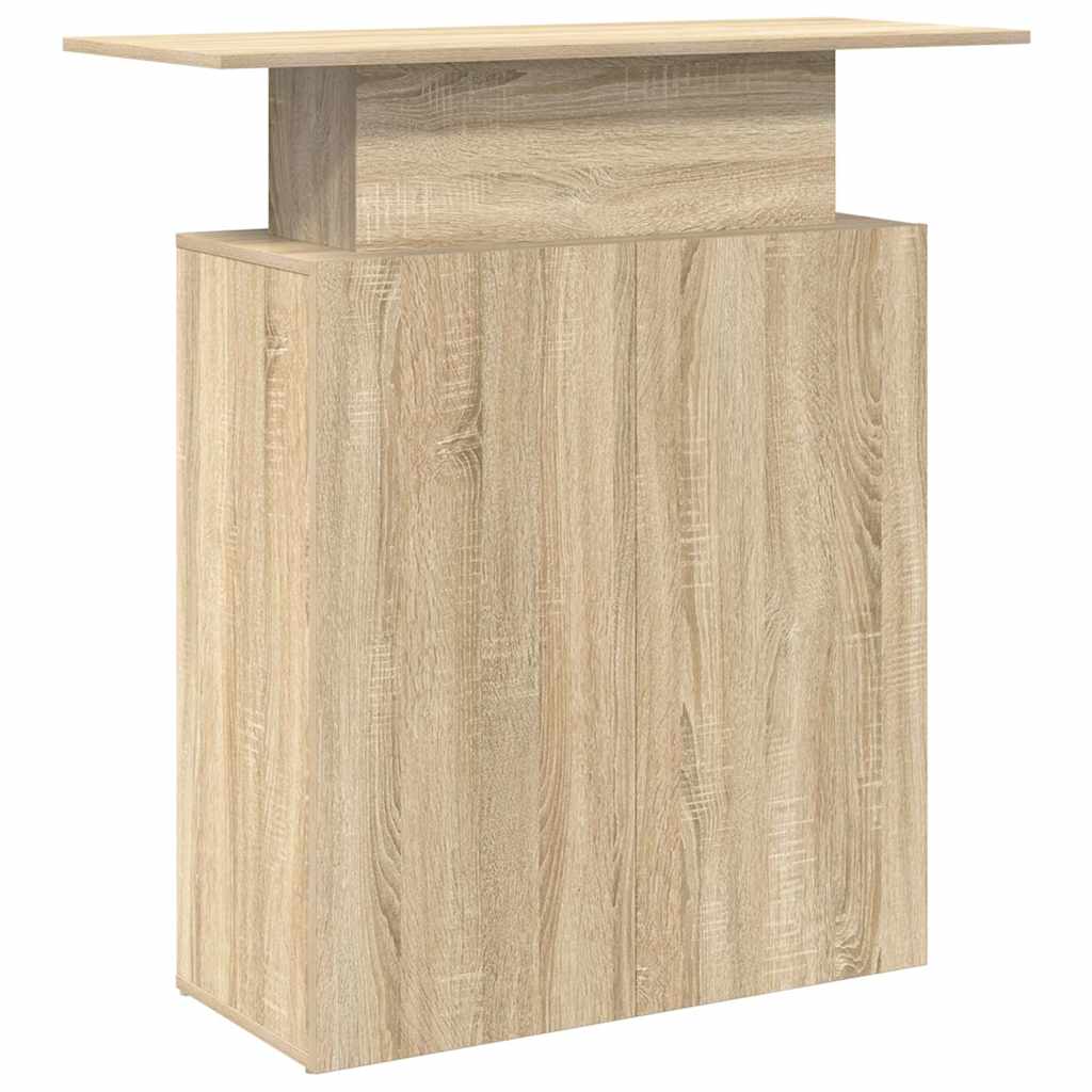 Reception Desk Sonoma Oak 100x40x104 cm Engineered Wood