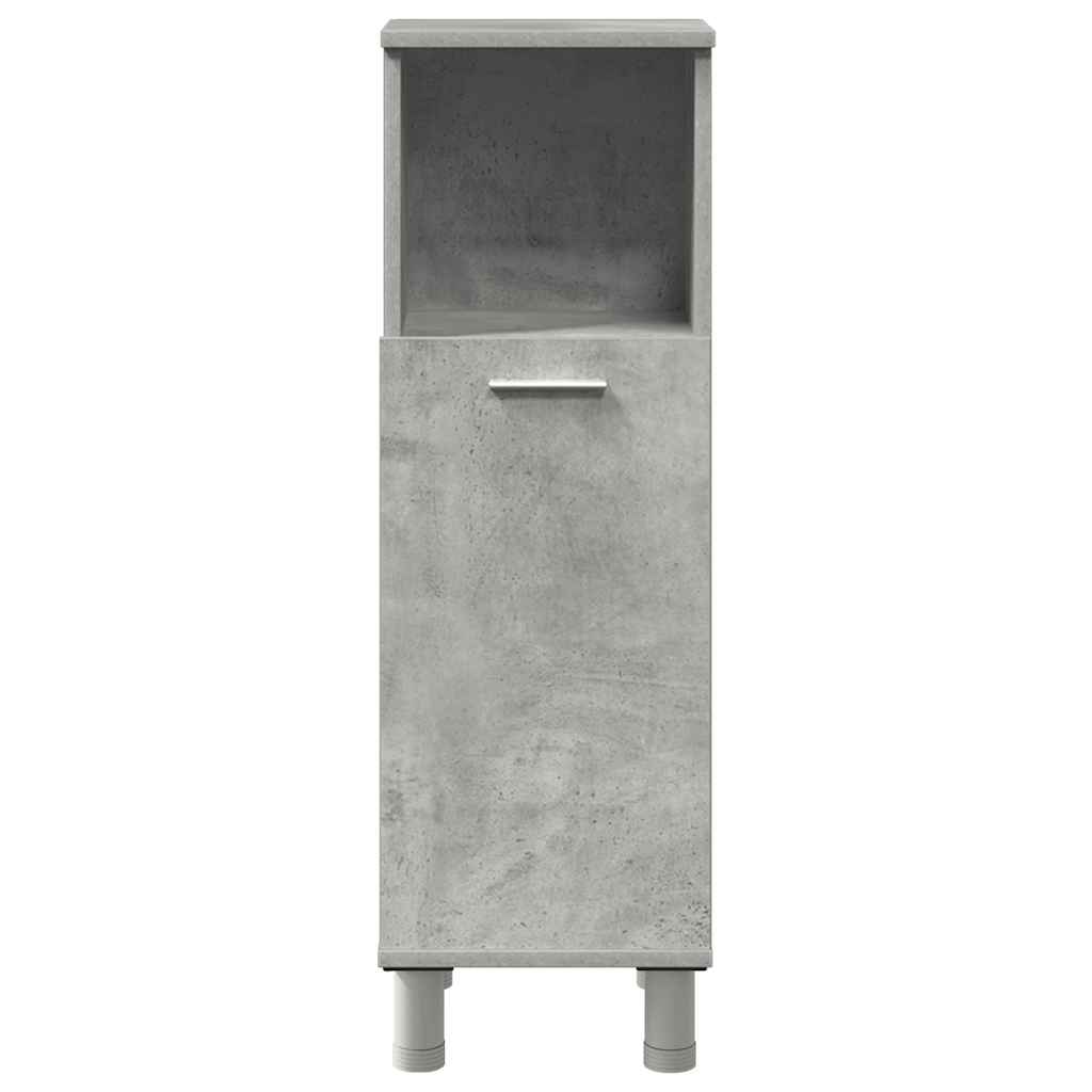 3 Piece Bathroom Furniture Set Concrete Grey Engineered Wood