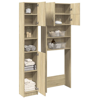 Bathroom Furniture Set 2 pcs Sonoma Oak Engineered Wood