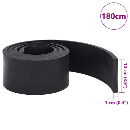 Rubber Edge for Snow Plow Black 180x10x1 cm